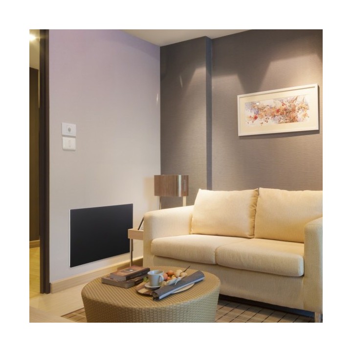 SOLARIS horizontal - ligne Soft Touch - hauteur 63 cm [- Radiateur Inertie Verre - Fondis]