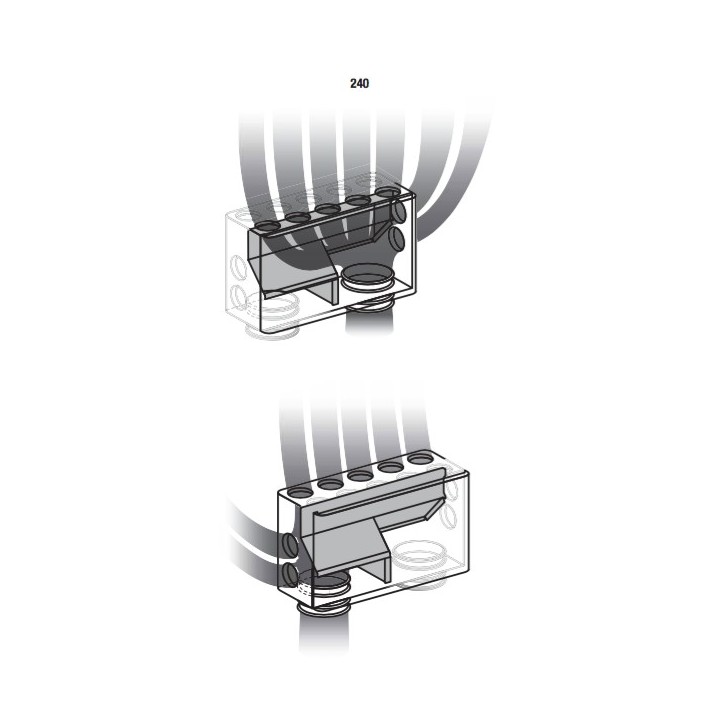 Caisson de répartition pour InspirAIR Home SC240 [- accessoire VMC - InspirAIR Home - ALDES]