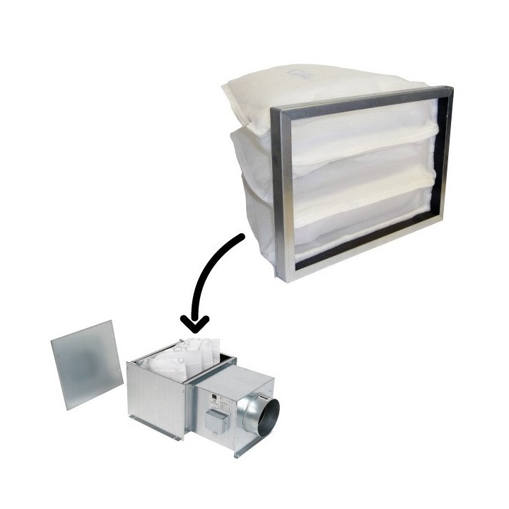 Filtre de rechange pour caisson préfiltre Ø 160 ou batterie de préchauffage [- Filtration VMC Double-Flux - Aldes]