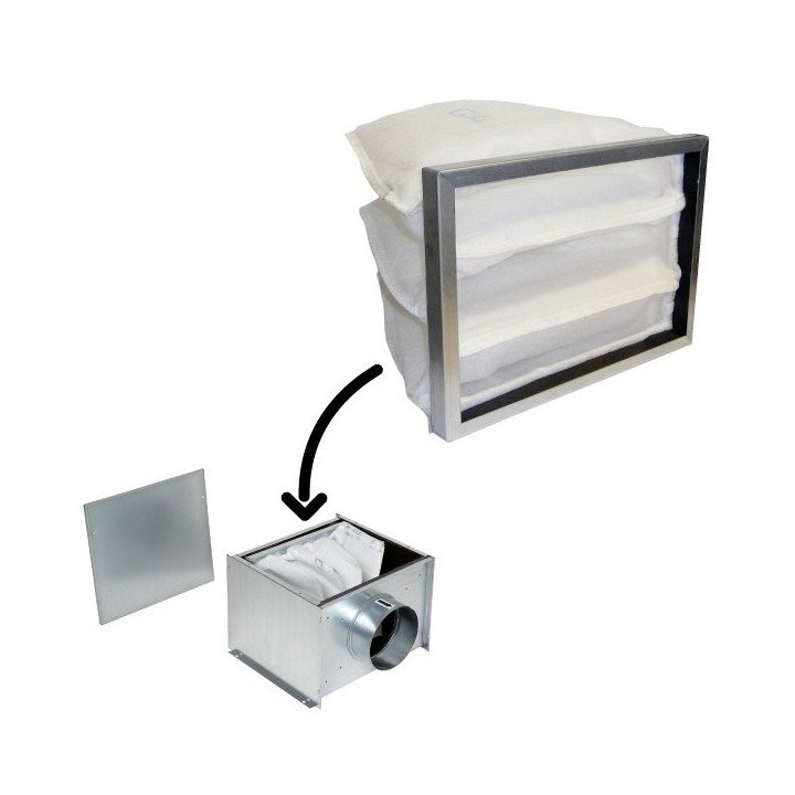 Filtre de rechange pour caisson préfiltre Ø 160 ou batterie de préchauffage [- Filtration VMC Double-Flux - Aldes]