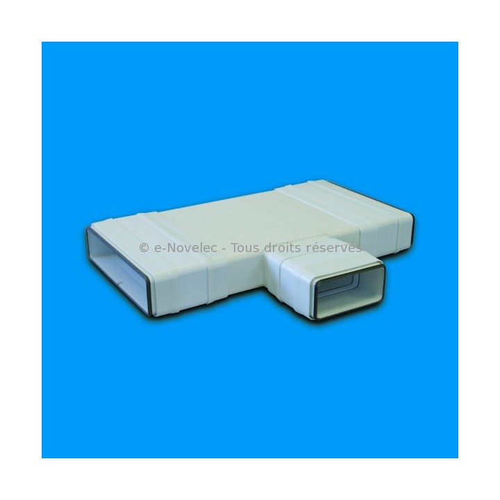 Té horizontal réduit rectangulaire à joints - TRPV [- conduits PVC de Ventilation - Atlantic]
