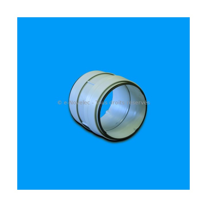 Raccord droit circulaire à joints Ø 100 ou 125 mm - RDC [- conduits PVC de Ventilation - Atlantic]