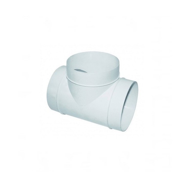 Té circulaire à 90° Ø 100 ou 125 mm - TEHC [- conduits PVC de Ventilation - Atlantic]