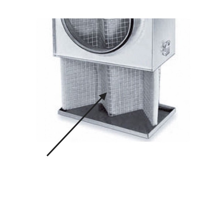 Jeu de 5 Filtres G4 de rechange pour caisson filtre LFBR [- ELFBR G4 - Filtration conduits galva - Helios]