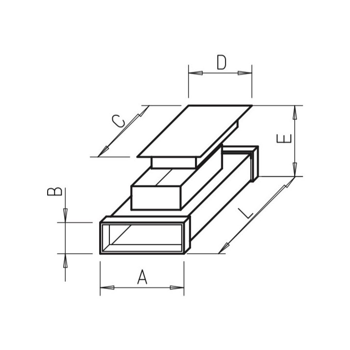 Trappe de visite - FK-RZ [- Conduits plats en acier galvanisé - Helios]