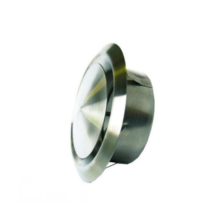 Bouche Design Inox réglable Ø 125 mm pour l'extraction et l'insufflation (MTVI) [- Bouches VMC réglables - Helios]