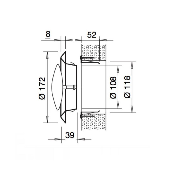 Bouche Design Inox réglable Ø 125 mm pour l'extraction et l'insufflation (MTVI) [- Bouches VMC réglables - Helios]