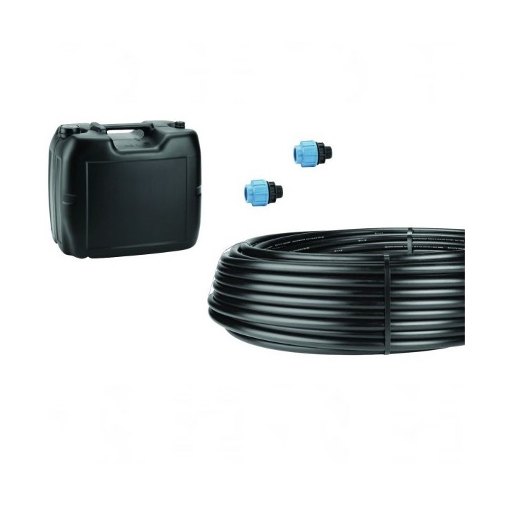 Kit capteur enterré avec raccords et 20 litres de glycol-éthylène - SEWT-E [- Puits canadien à eau glycolée - Helios]