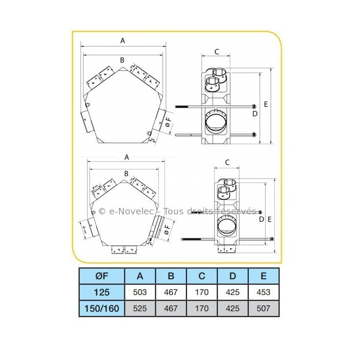 Kit P04 IDEO² 325 Ecowatt Radio  - Promotion avec nouvelle VMC IDEO [- VMC Double flux Très Haut Rendement - 600086 - Unelvent]