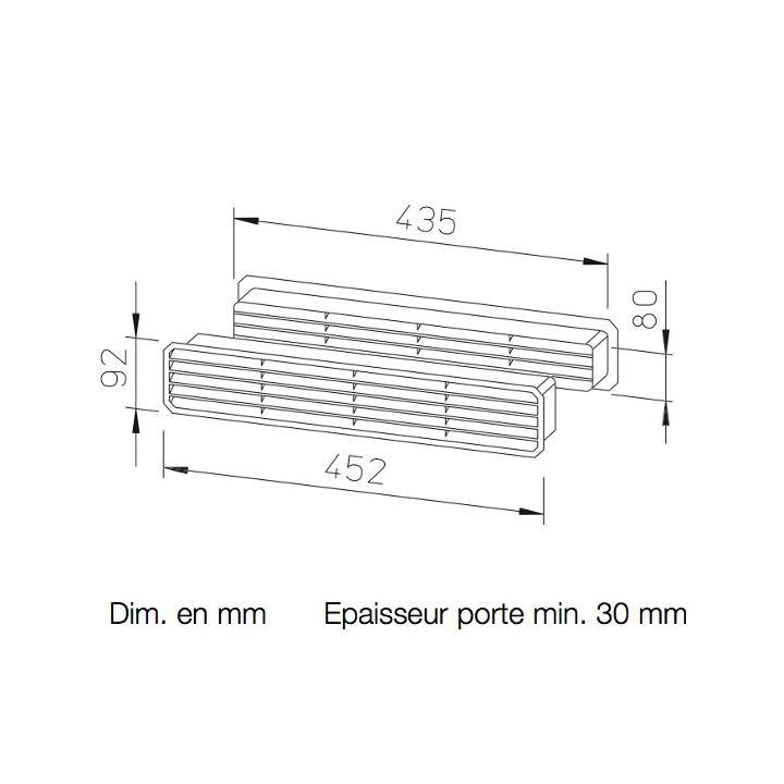 Grille de transfert LTG [- Accessoires VMC - HELIOS ]