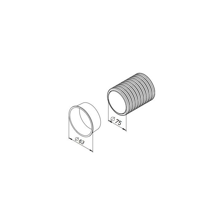 Conduit flexible polyéthylène 50 mètres [- Conduits et accessoires VMC en PE - Réseau FlexPipe - Helios]