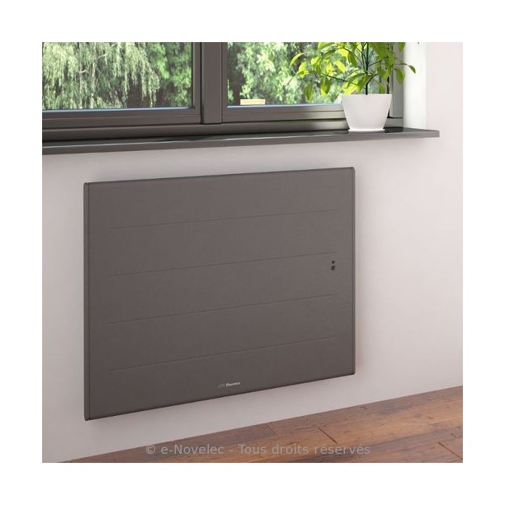 OVATION 3 Horizontal - Gris ardoise - Connecté [- Radiateur Inertie Aluminium - Thermor]