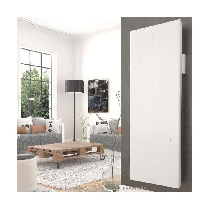 OVATION 3 Vertical - Blanc - Connecté [- Radiateur Inertie Aluminium - Thermor]