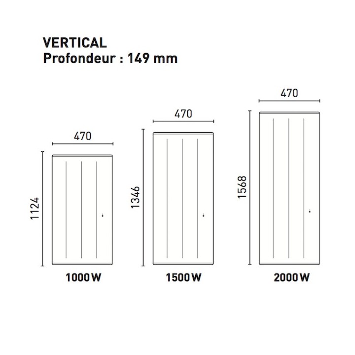 OVATION 3 Vertical - Blanc - Connecté [- Radiateur Inertie Aluminium - Thermor]