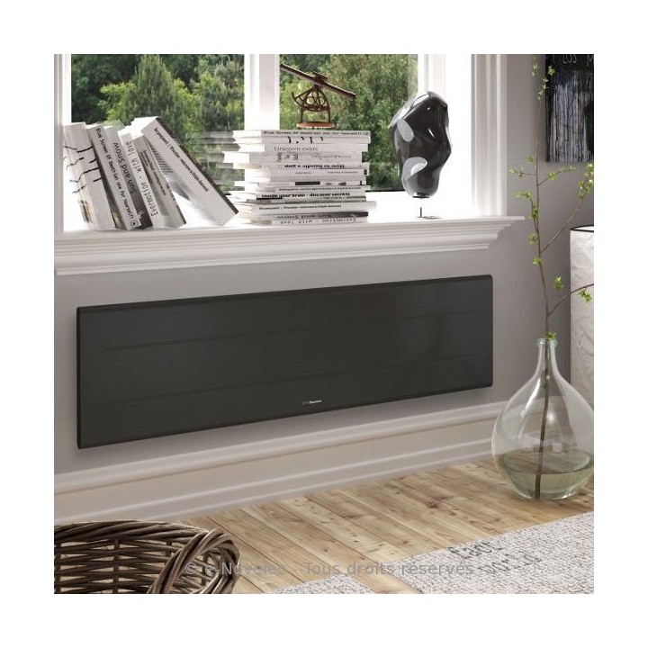 OVATION 3 Plinthe - Gris Ardoise - Connecté [- Radiateur Inertie Aluminium - Thermor]