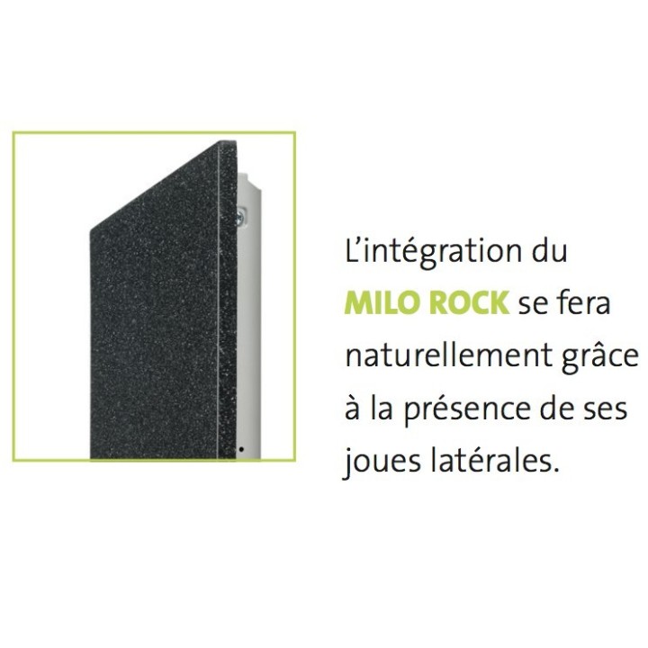 MILO ROCK Horizontal hauteur 500 mm [- Radiateur Inertie Granit - LVI]
