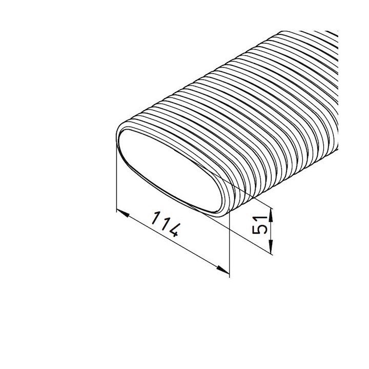 Conduit flexible plat 20 mètres - FRS-R [- Conduits et accessoires VMC en PE - Réseau FlexPipe Plus - Helios]