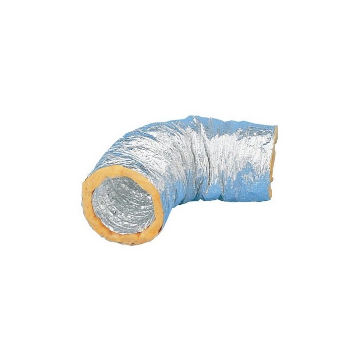 Gaine calorifugée 25 ou 50 mm - GSI - 10 mètres - T max + 250°C - Ø 80 à 500 mm [- conduits VMC - Unelvent]