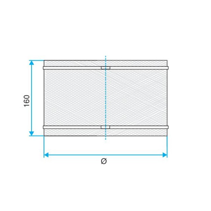 Raccord souple - RS - Ø 125 à 630 mm [- accessoires conduits galvanisés VMC - Aldès]