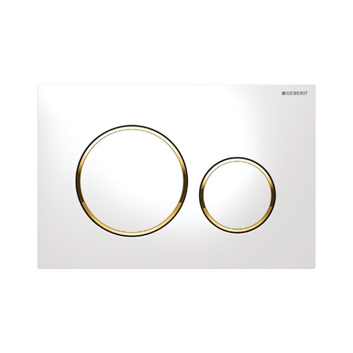 SIGMA 20 Blanc / doré / blanc [- Plaque de déclenchement 2 touches - Geberit]