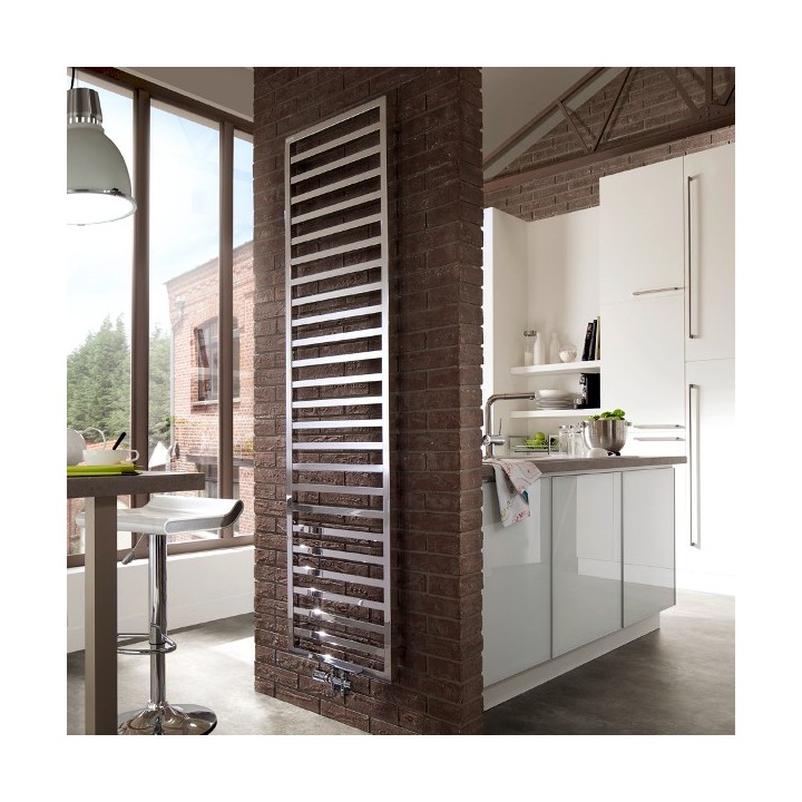 KADRANE Chromé Mixte sans Thermostat [- AKAO-F - Radiateur / Sèche-serviettes ACOVA (Chauffage Central + résistance électrique)]