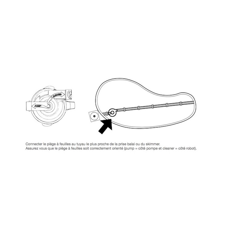 Cyclonic Leaf Catcher - Piège à feuilles pour robot hydraulique [- Accessoire robot nettoyeur hydraulique - piscine - Zodiac]