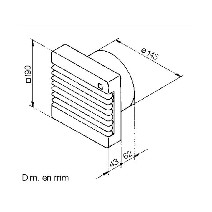 HelioVent HVR 150 [- Aérateur axial - Ventilation mécanique permanente - Helios]