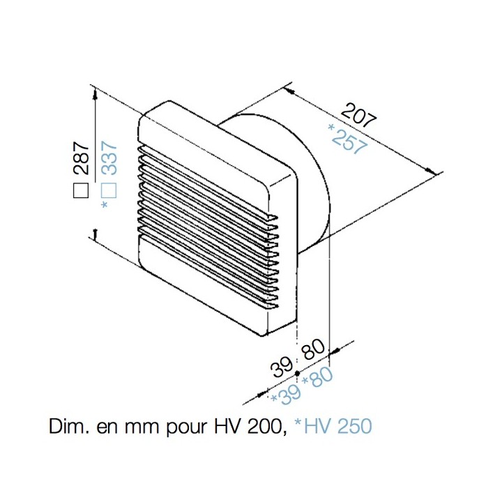 HelioVent HV 200/250 [- Aérateur axial - Ventilation mécanique permanente - Helios]