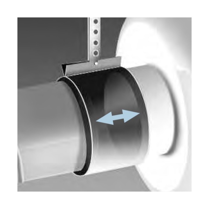 Colliers de fixation pour raccordement de ventilateurs sans transmission de bruit - BM [- Fixation Ventilateurs - HELIOS]