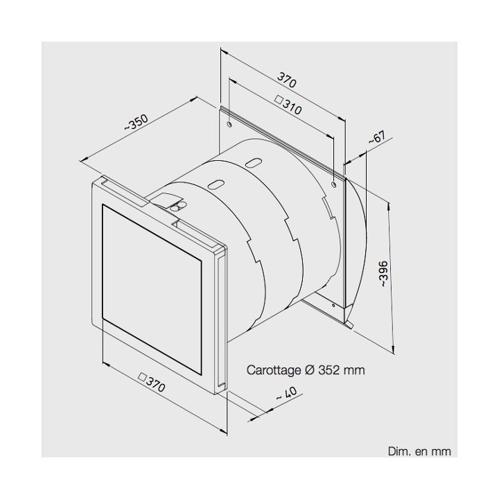 VMC double flux Ecovent - KWL EC 60 EC Pro FF [- VMC double flux encastrable avec technologie EC - Helios]