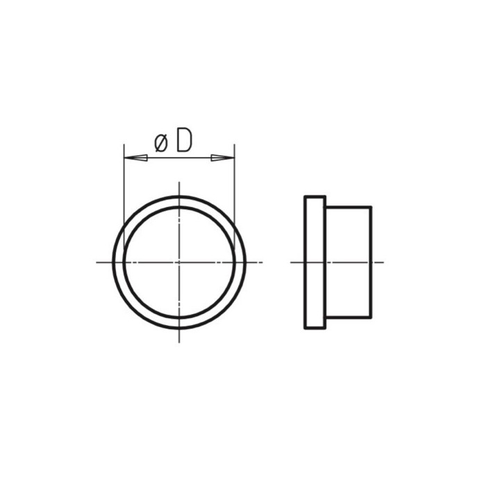 Bouchon femelle pour conduit d'air FlexPipe [- Conduits et accessoires VMC en PE - Réseau FlexPipe - Helios]