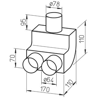 Coude vertical 90°  [- FRS-B 75/2-63 - Réseau FlexPipe - Helios]