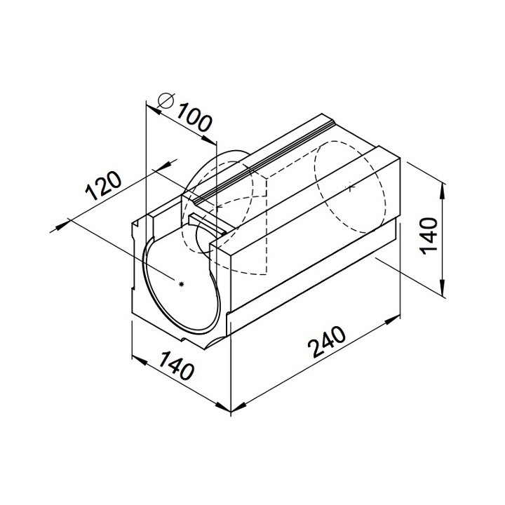 Té horizontal - lot de 4 pièces - (RP-T et RP-ST) [- Conduits VMC apparents - Réseau RenoPipe - Helios]