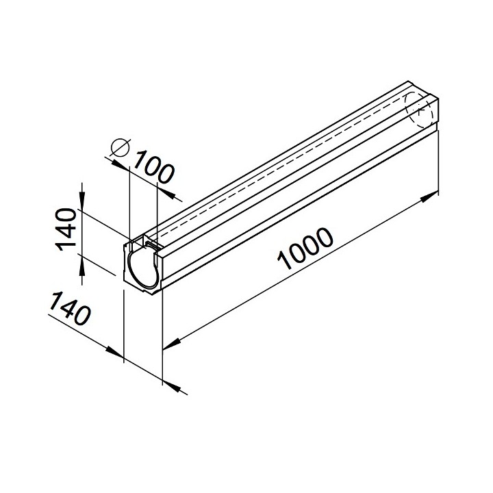 Conduit droit (RP-K et RP-SK) [- Conduits VMC apparents - Réseau RenoPipe - Helios]