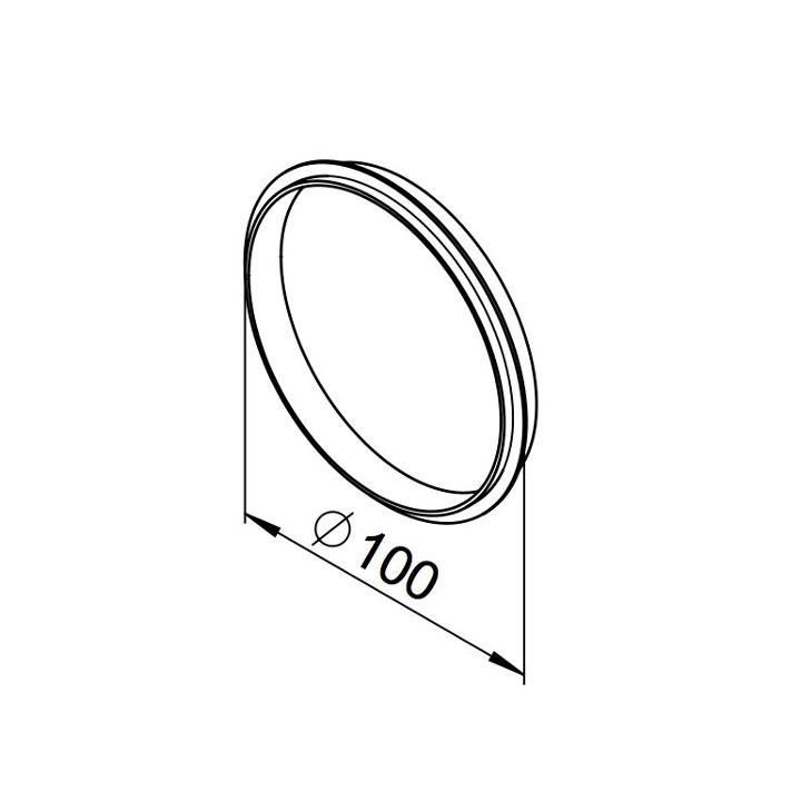 Joints à lèvre DN100 - lot de 10 pièces - (RP-LD) [- Conduits VMC apparents - Réseau RenoPipe - Helios]