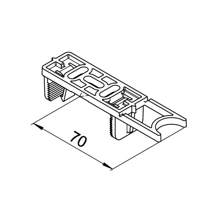 Attache de fixation - lot de 5 pièces - (RP-BK) [- Conduits VMC apparents - Réseau RenoPipe - Helios]
