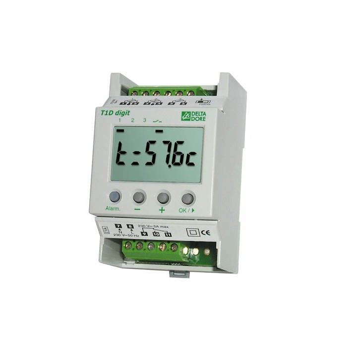 T2S+2C DIGIT [- Thermostat modulaire tout ou rien à 2 sorties et 2 consignes - Delta Dore]
