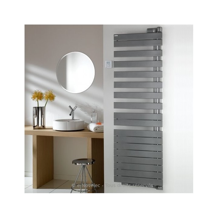 REGATE TWIST +Air : Mixte par soufflerie, Pivot à droite [- XRR - Sèche-serviettes ACOVA (Chauffage Central + soufflerie)]