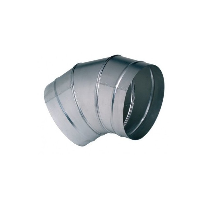 Coude galva 45° [- accessoires galvanisés VMC - Unelvent / Atlantic]