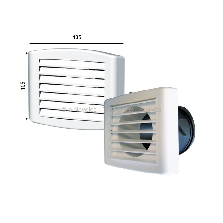 Bouche d'insufflation - TPM - Ø 80 mm [- bouches VMC double-flux - S&P]