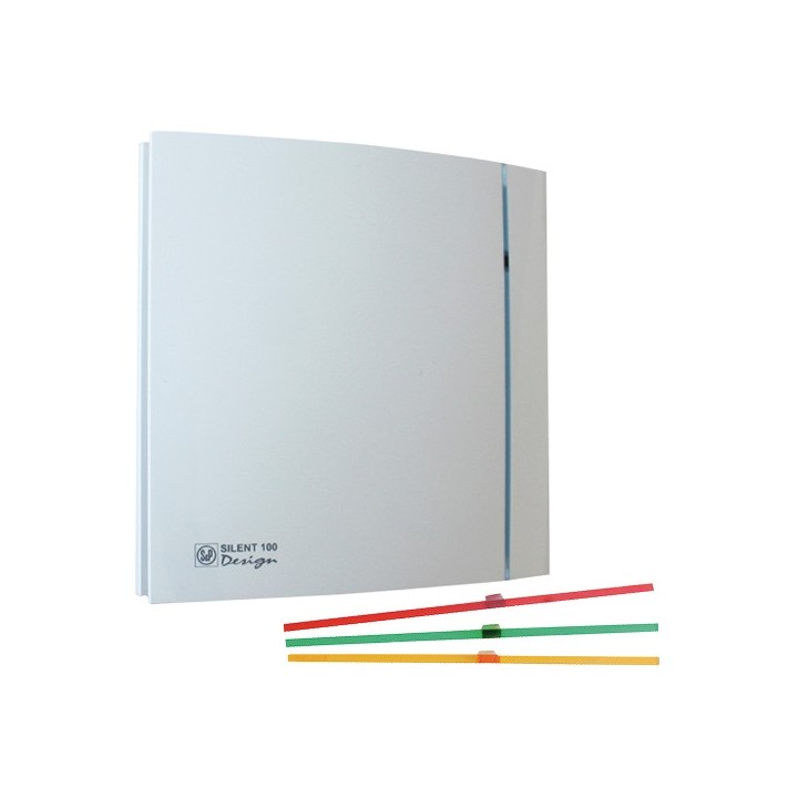 SILENT 100 DESIGN - Aérateur axial silencieux - Ventilation mécanique ponctuelle - Unelvent - e-novelec 