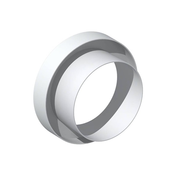 Réduction plate Ø 100/80 - RP [- conduits PVC de Ventilation - Unelvent]