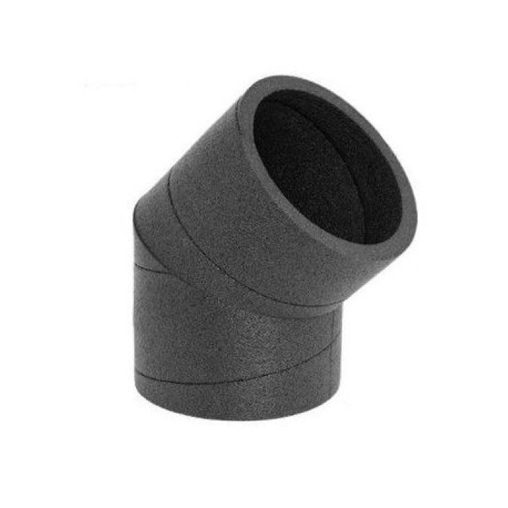 Coude à 45° polyéthylène isolé + Manchon - Série IsoPipe IP-B [- Conduits PE Ø 125, 160, 180 et 200 mm - HELIOS]