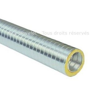 Gaine semi-rigide isolée Aluminium - GCR - Ø 125, 160, 200, 250 et 315 mm - 2 mètres [- conduits VMC - Atlantic]