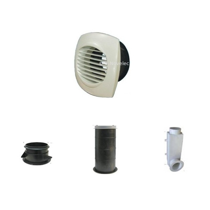 Bouche d'extraction - BOA - Ø 80 et 125 mm - BOAP - BOAE - BOAC [- bouches VMC double-flux - Unelvent]