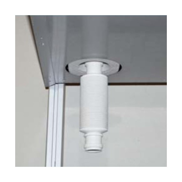 Siphon plat + coude 87° pour VMC DEE FLY CUBE [- Accessoire VMC double flux - ALDES]
