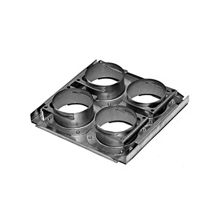Plaque de raccordement 4 piquages pour caisson de répartition - ComfoWell 220 [- Réseau PEHD ComfoTube - Zehnder]