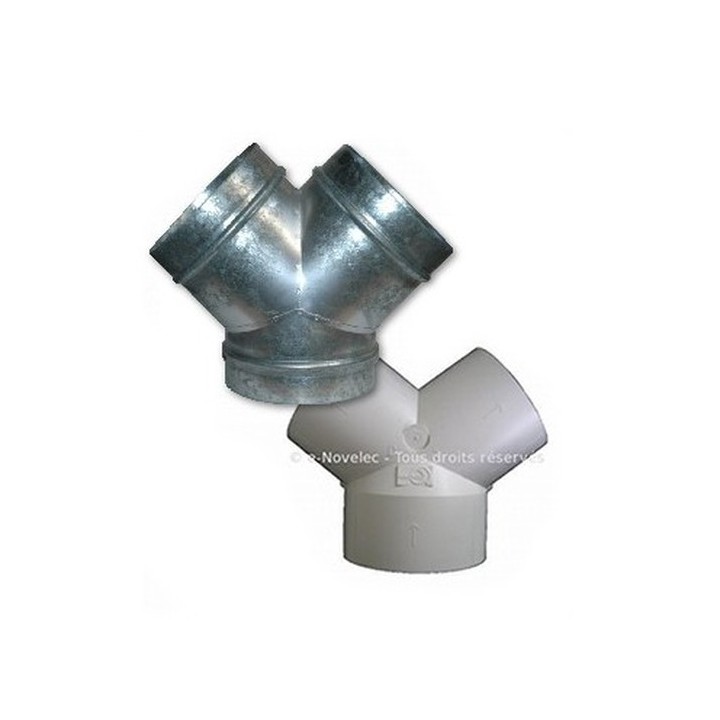 Dérivation PVC (culotte) [- accessoire VMC - Unelvent]