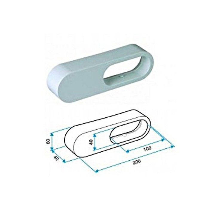 Réduction MINIGAINE équivalent Ø 125 à 80 mm [- conduits rigides plastique pour ventilation - ALDES]