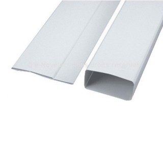 Tube rectangulaire pliant TPL - Longueur 3 m [- conduits PVC de Ventilation - Unelvent]